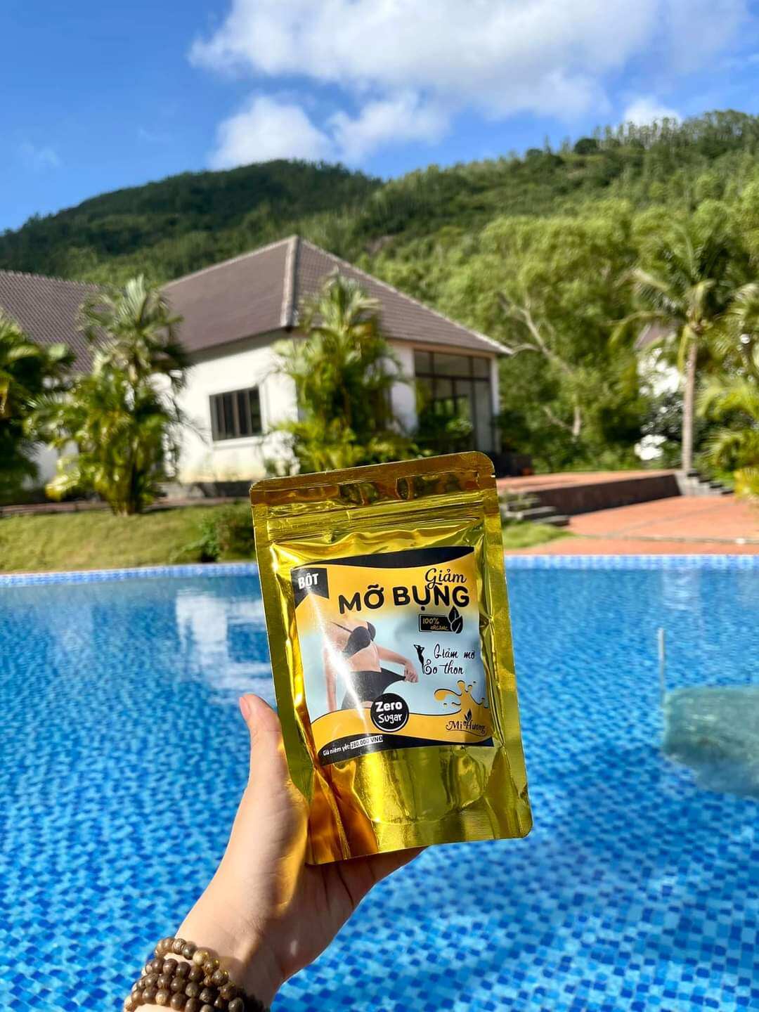 [ Tặng dây đo] Bột giảm mỡ bụng Mị Hương 250gr - làm hoàn toàn từ gạo lứt, Yến mạch, hạt chia, lá Sen, chè Vằng