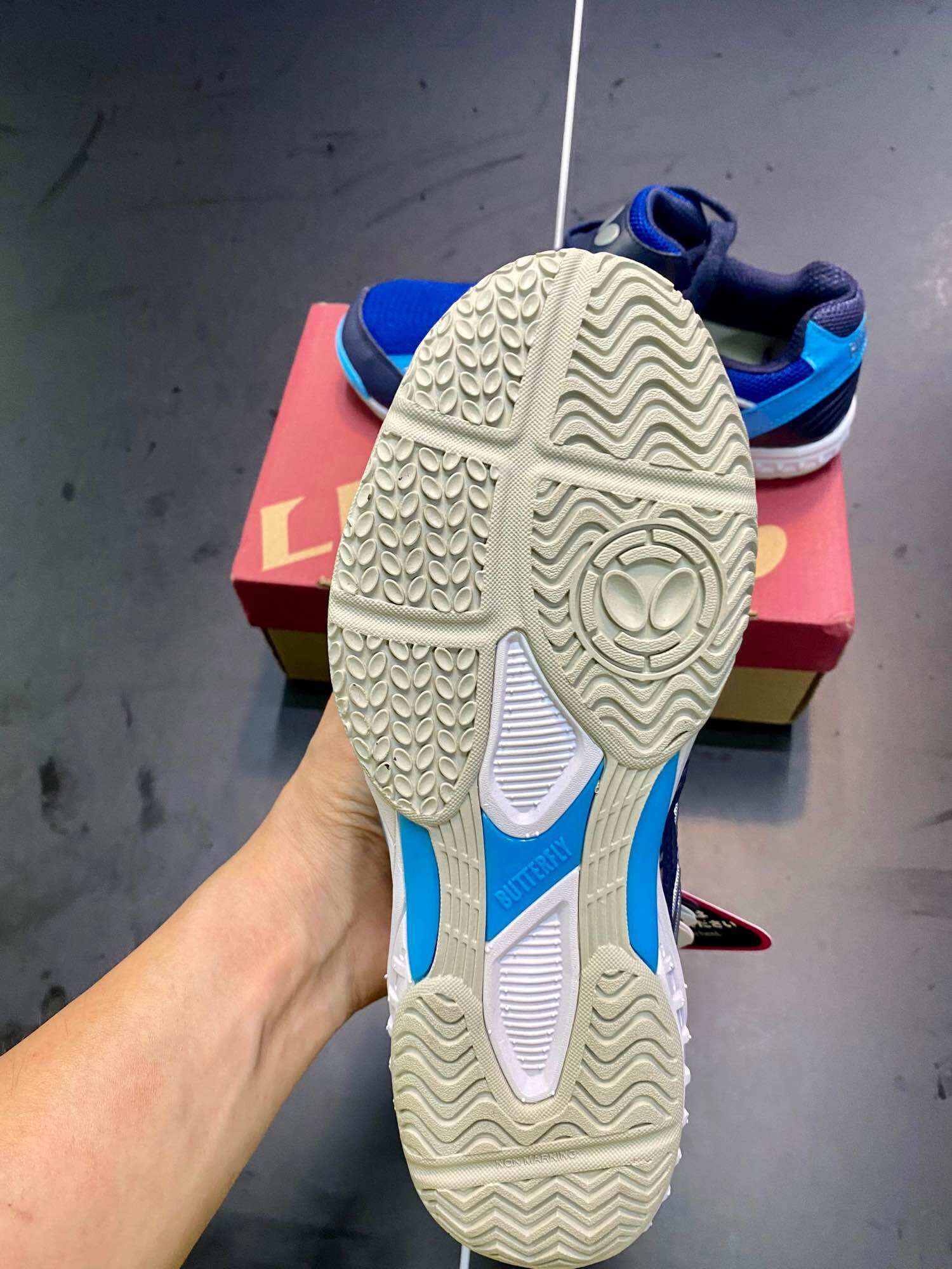 GIÀY BÓNG BÀN BUTTERFLY LEZOLINE MACH NAVY/BLUE