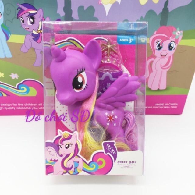 Mô hình ngựa pony - màu tím