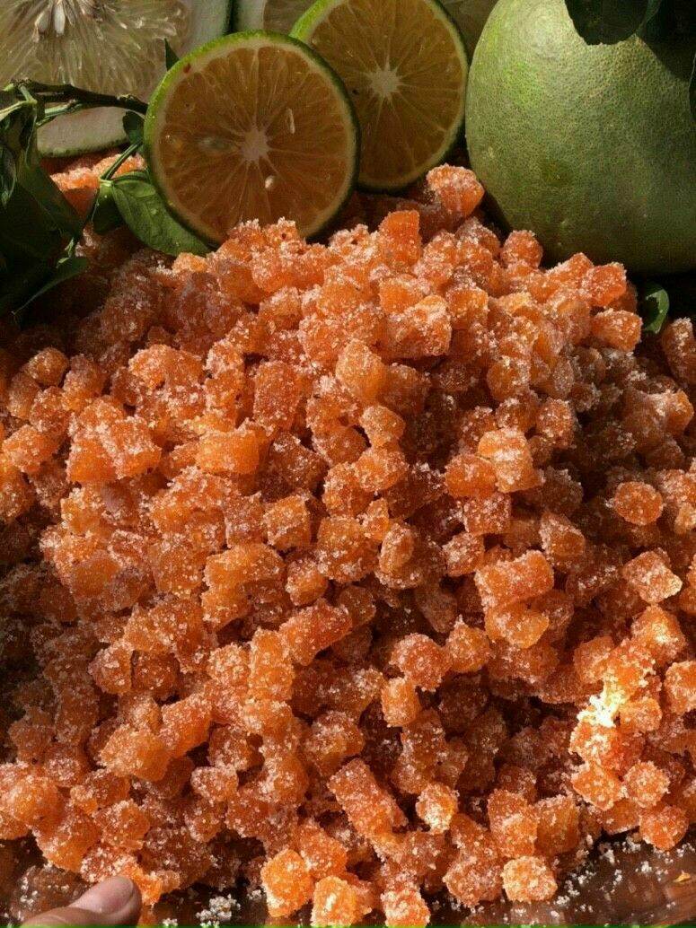 Mứt vỏ bưởi sấy mix cam 500g