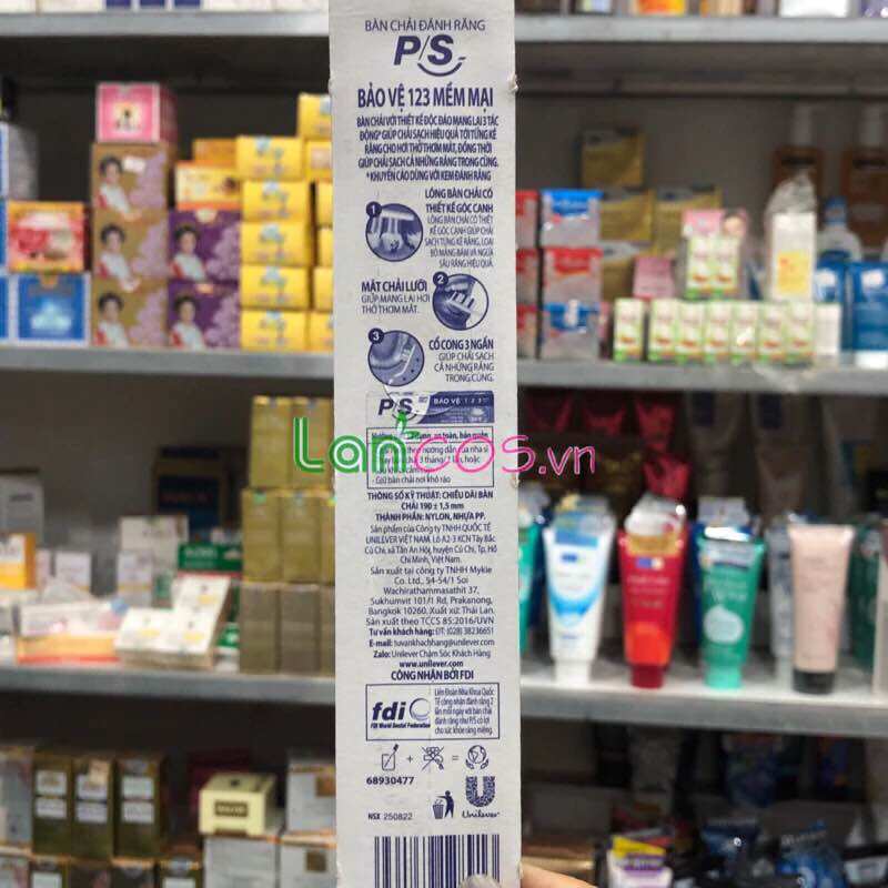 Bàn chải đánh răng P/S 123 bảo vệ mềm mại