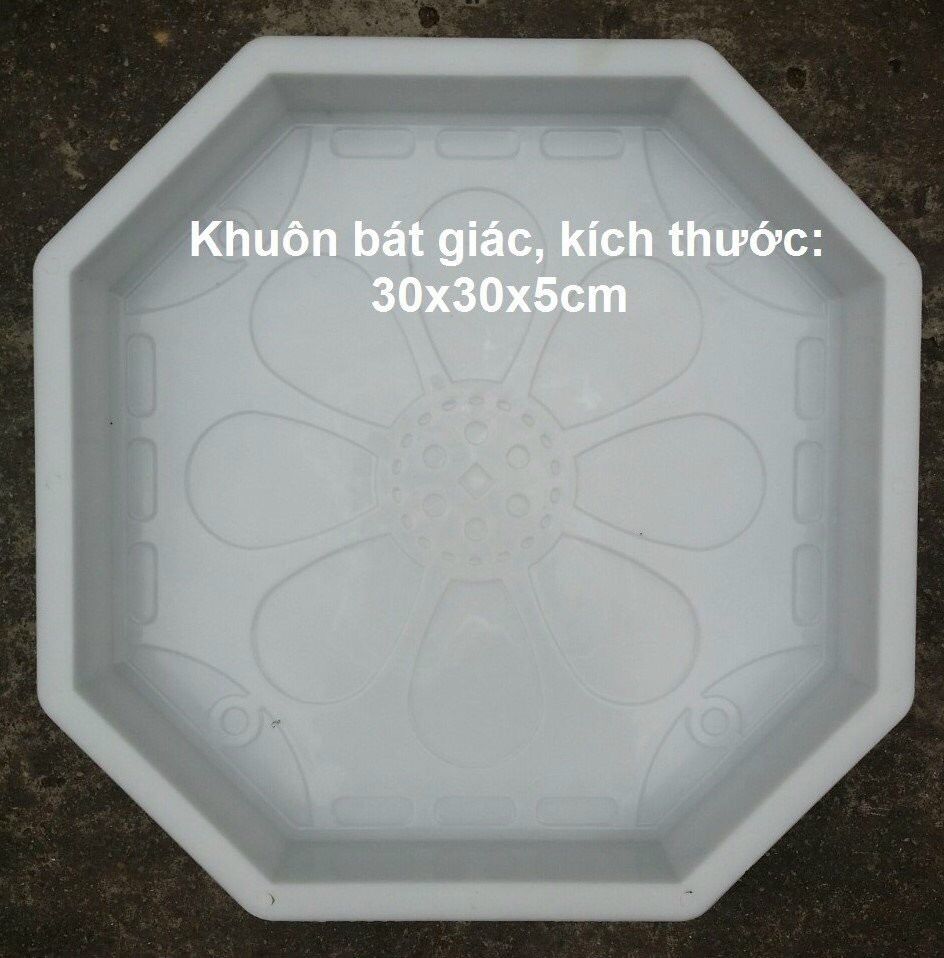 Khuôn bát giác kích thước 30/30/5 cm