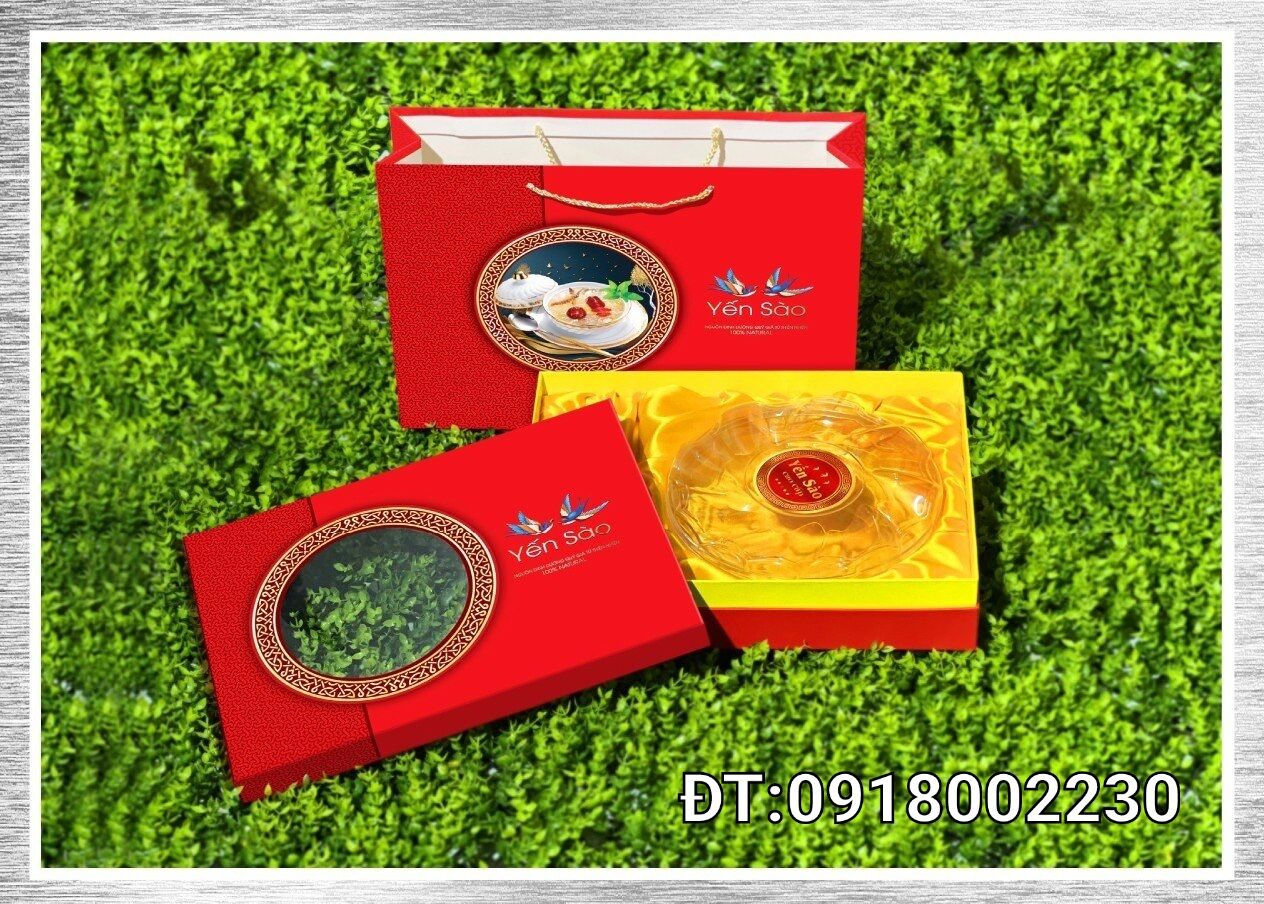 HỘP ĐỰNG YẾN SÀO   (2 KHAY TÁO +  ĐƯỜNG )