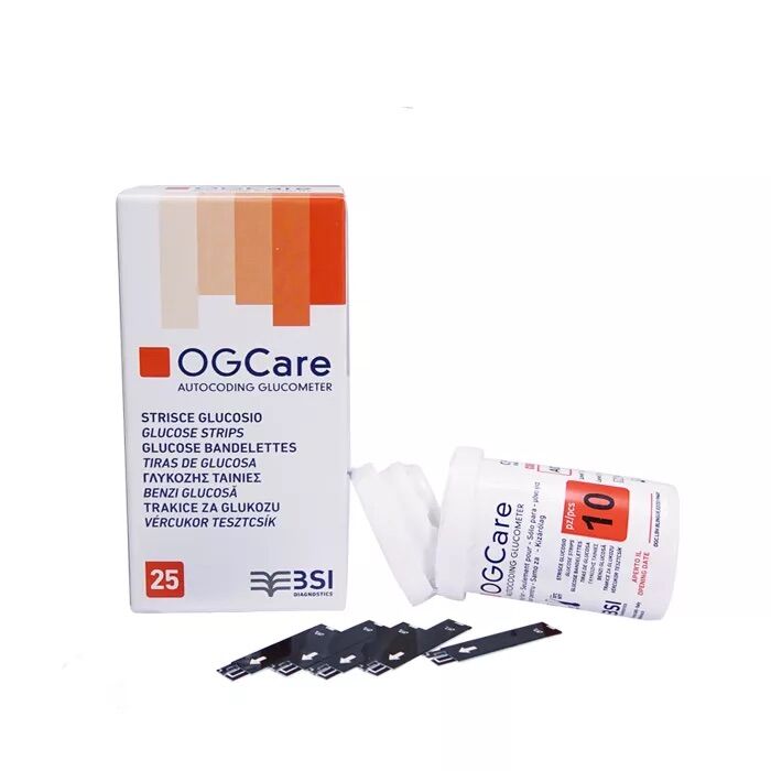 Que thử đường huyết OGcare (Hộp 25-50que)
