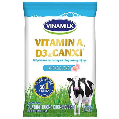 sữa bịch vinamilK đủ vị 220ml