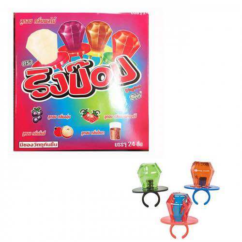 Kẹo nhẫn Thái Lan Ringpop 4 vị hộp (24 cái)