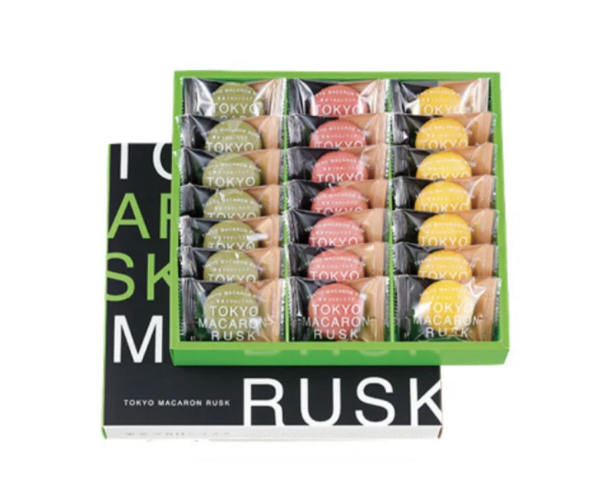 Bánh macaron - tokyo macaron rusk nhật bản - hộp 3 vị dâu, hạt dẻ, chanh
