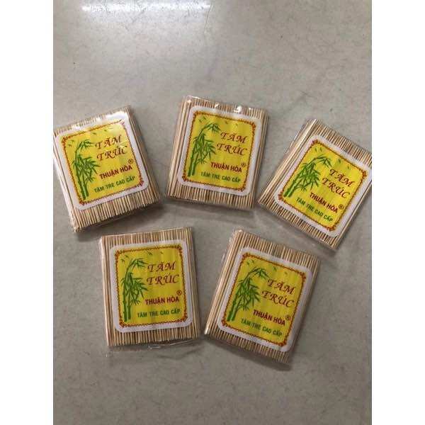🧨 Lốc 10 Bịch Tăm Xỉa Răng Cứng, chắc (Tre lớp Ngoài)