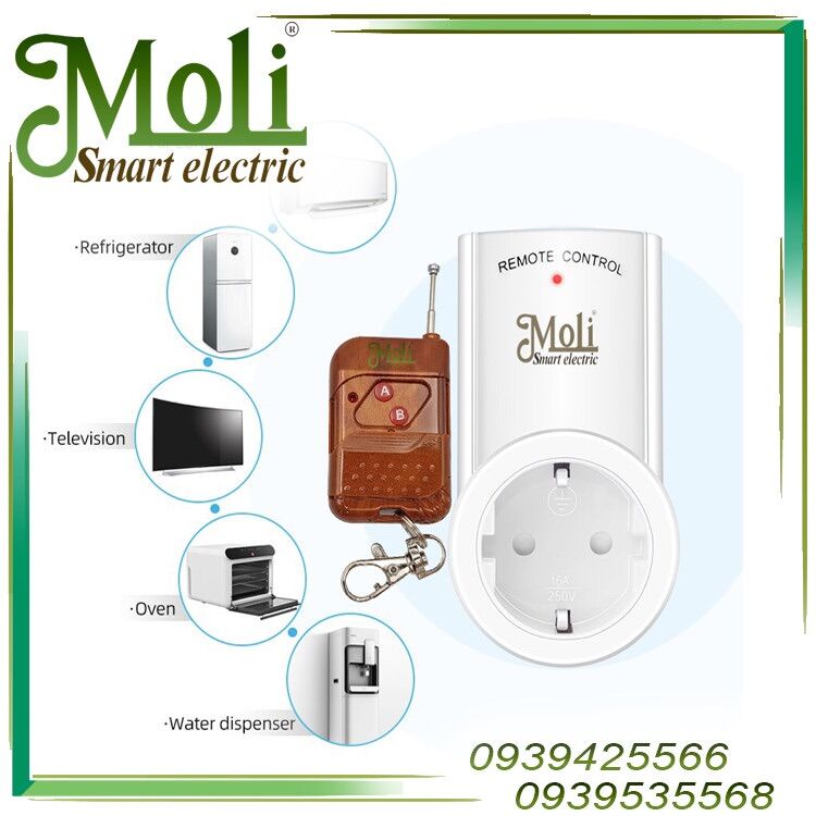 Ổ cắm điều khiển từ xa có remote điều chỉnh