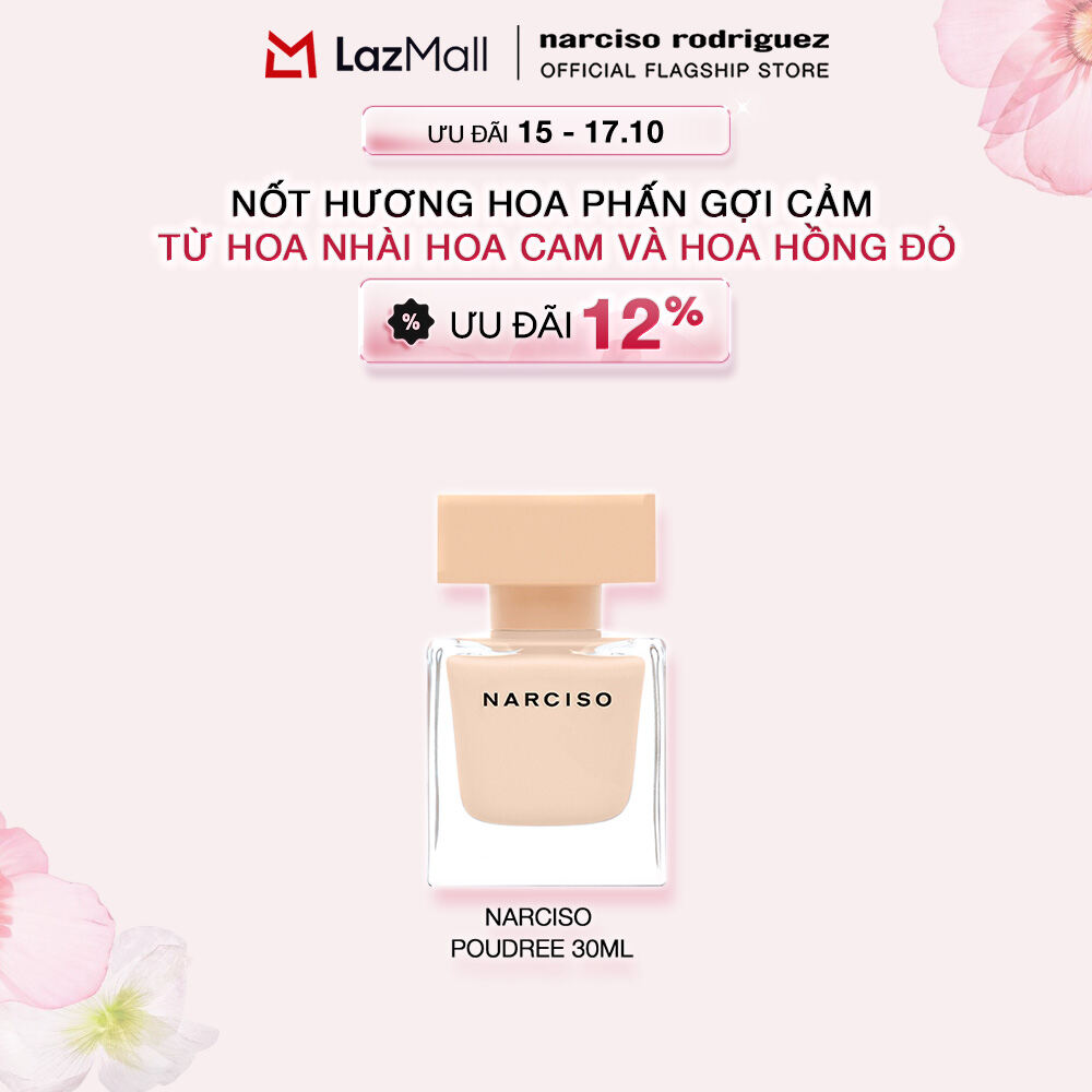 [15-17.10 | ƯU ĐÃI ĐẾN 20%] Nước Hoa Narciso Rodriguez Narciso Eau De Parfum Poudree 30ml