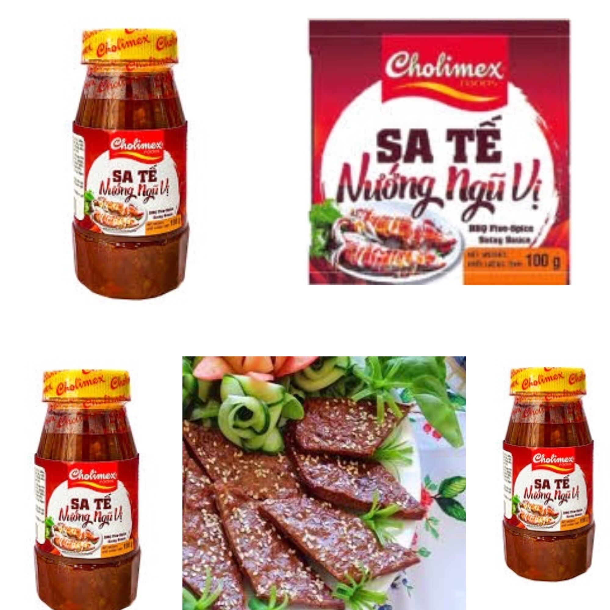 Sa tế nướng ngũ vị Cholimex hũ nhựa 100g