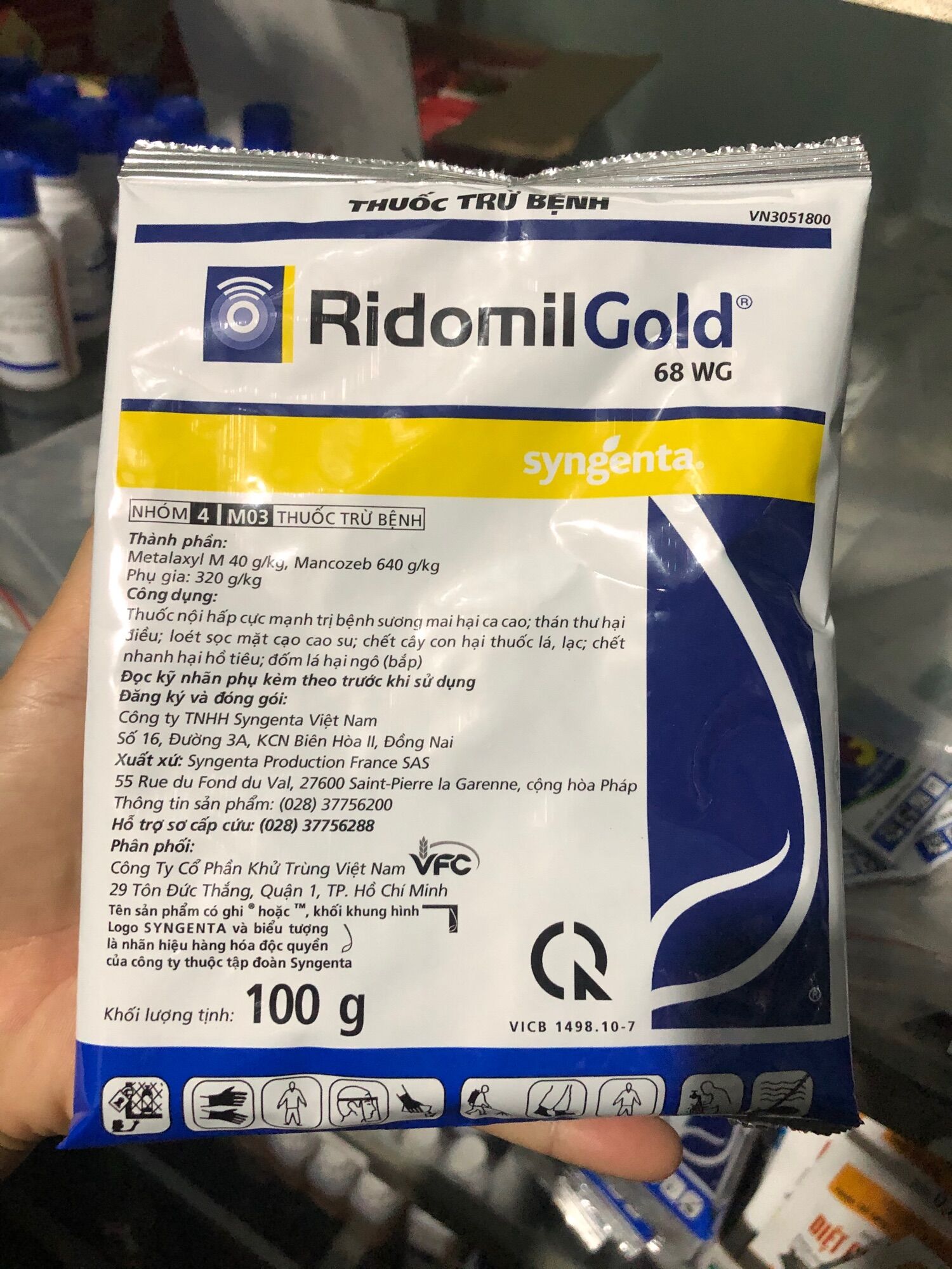 Thuốc trừ bệnh Ridomil- Gold