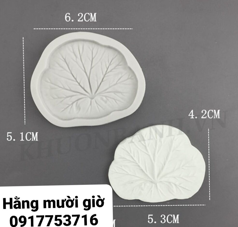 Khuôn silicon 4 lá sen