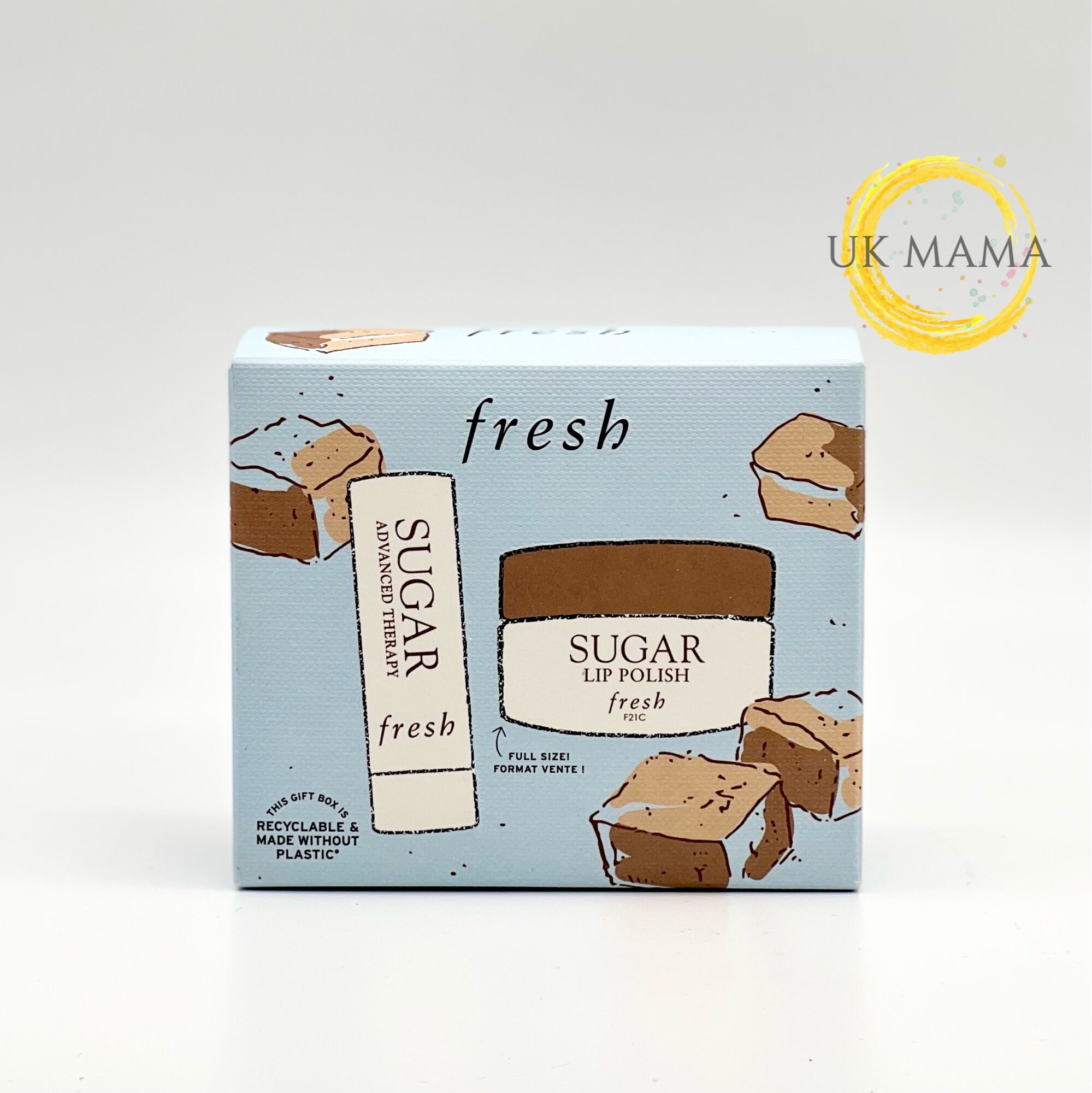 Set tẩy da chết môi & son dưỡng Fresh Sugar