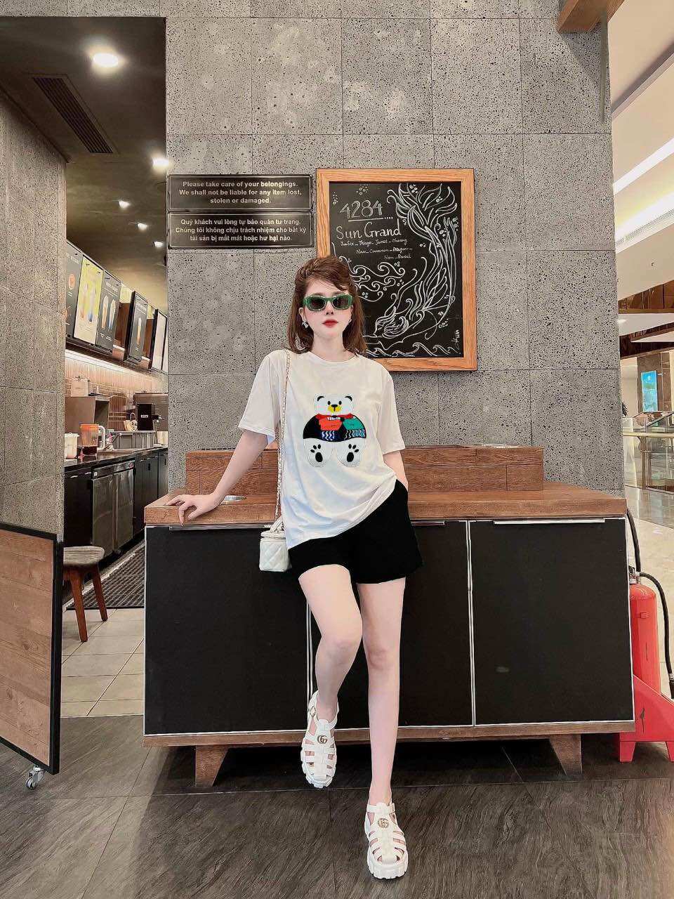SÉT BỘ SHORT COTTON THÊU CAO CẤP