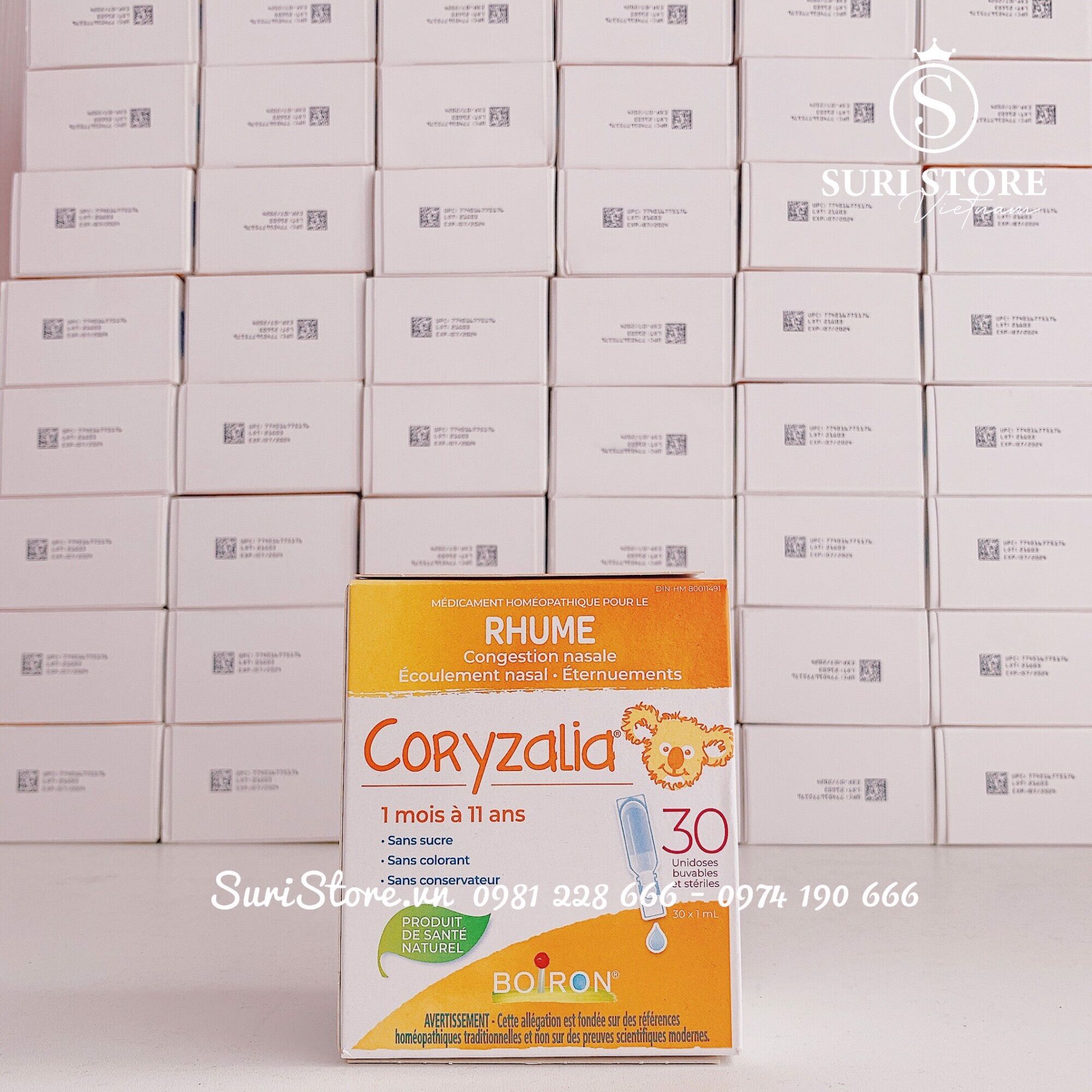 Nước muối Coryzalia - Hộp 30 ống