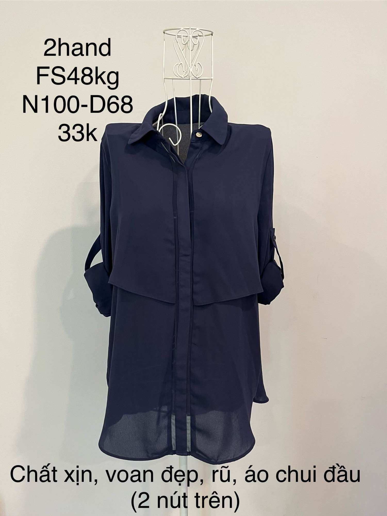 [Hàng tặng đơn 200k] Áo sơ mi nữ size L/XL
