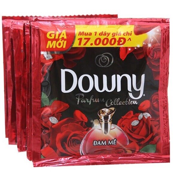 Nước xả vải downy dây 10 gói hương đam mê