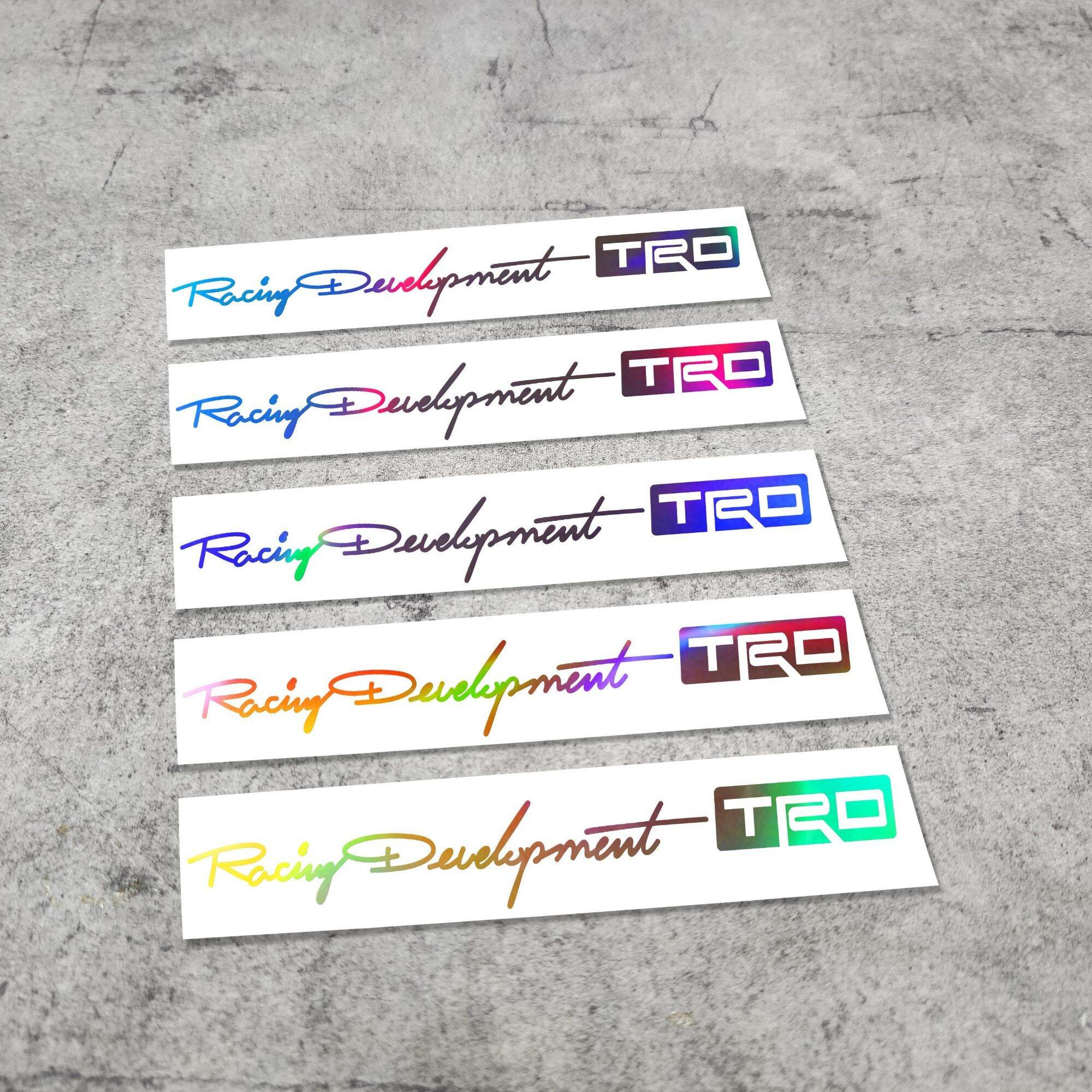 Tem xe(2 chiếc) RACING Development TRC trang trí xe máy Honda -Yamaha