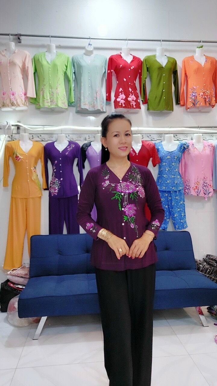 Áo Bà Ba Đính Đá