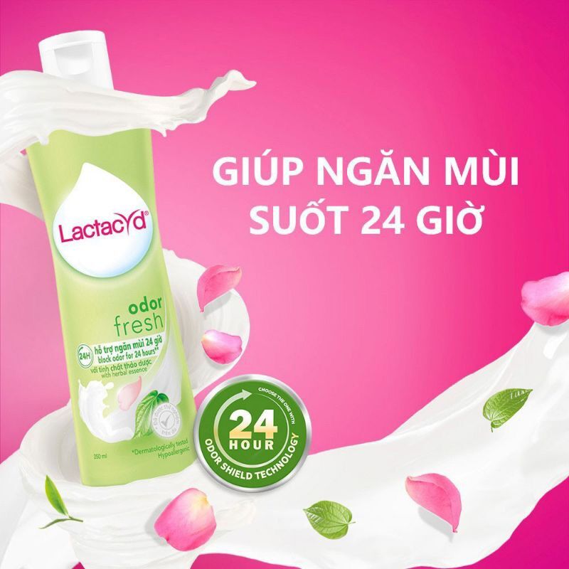 Dung Dịch Vệ Sinh Phụ Nữ Lactacyd Lá Trầu Không (250ml)