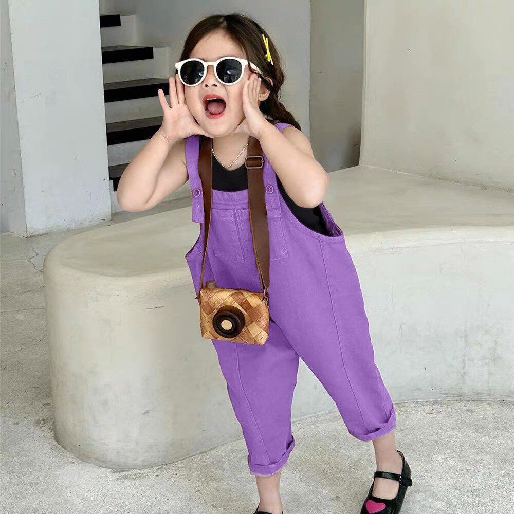 (Size 10-35kg) Set yếm bé gái phối áo thun siêu đáng yêu