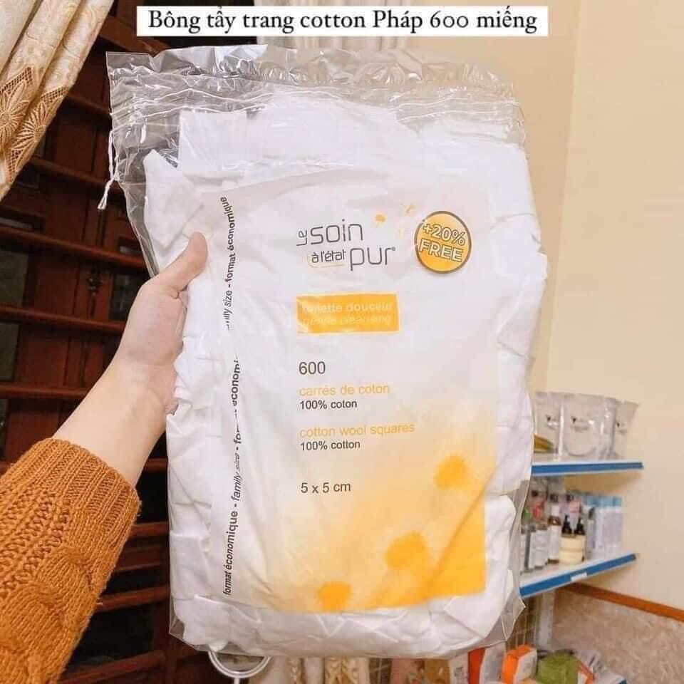 BÔNG TẨY TRANG PHÁP TETRA 600MIẾNG