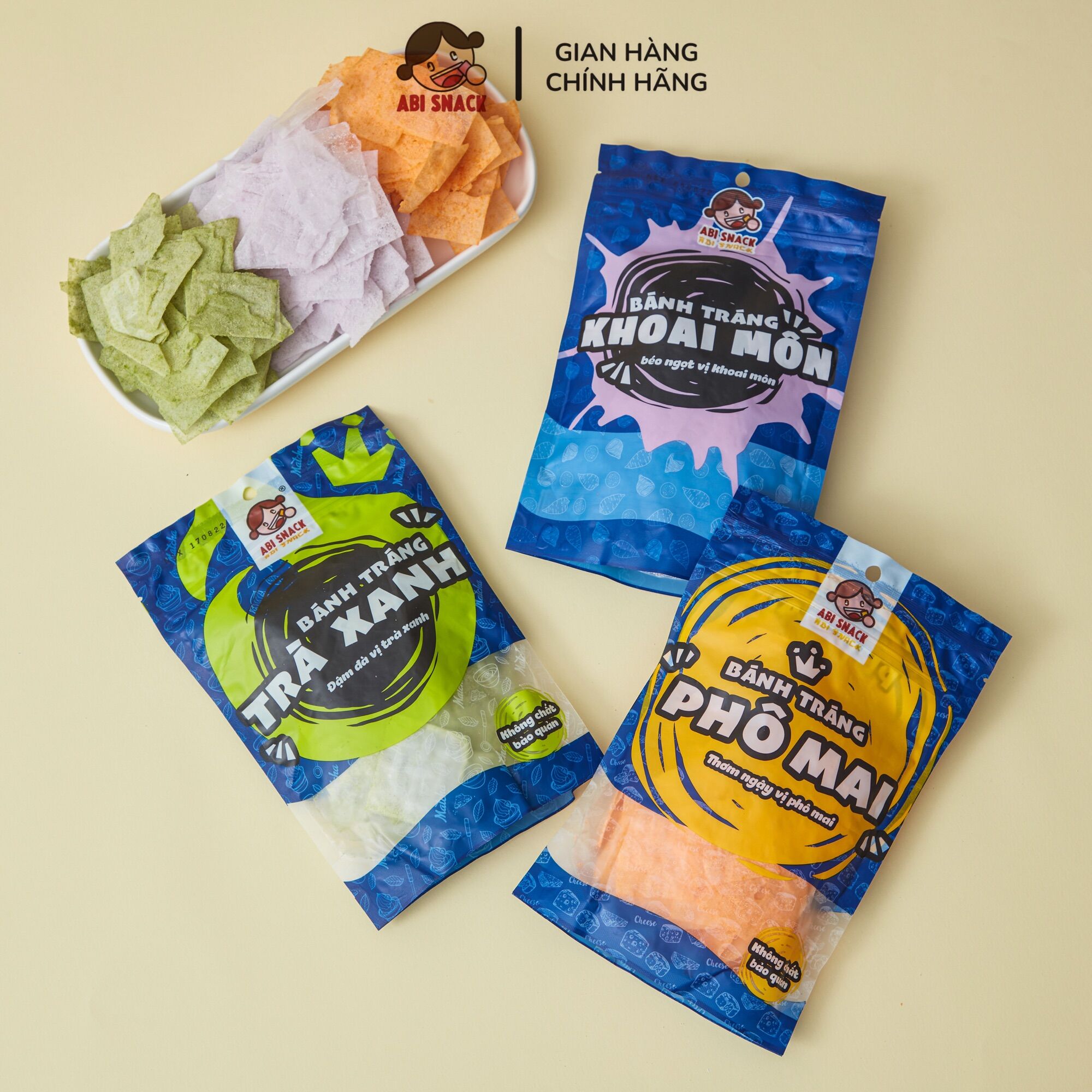 Combo Bánh Tráng Ngọt - Abi Snack - 240gram