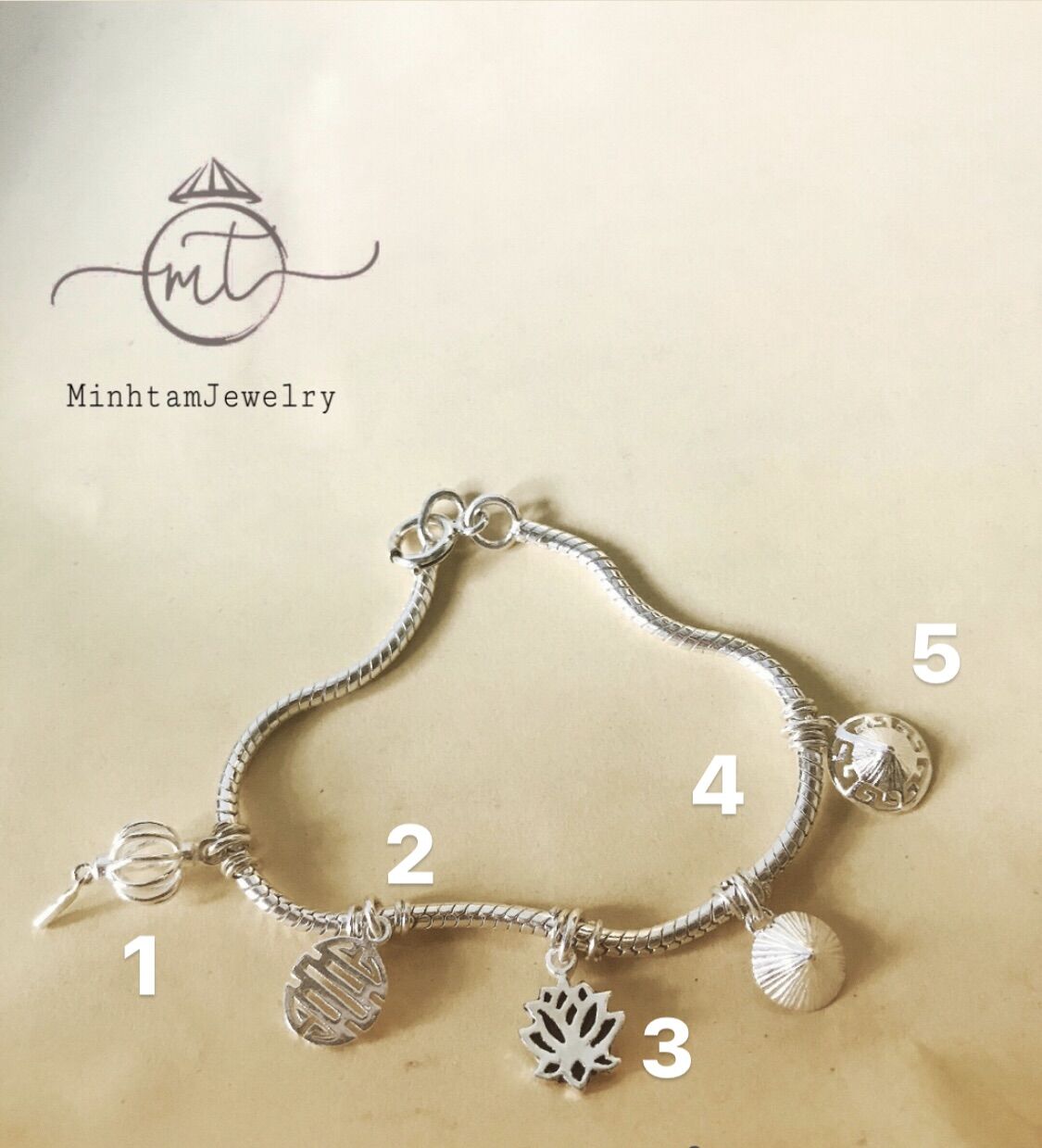 Charm Silver | Silver Jewelry | charm cho lắc tay | MinhtamJewelry