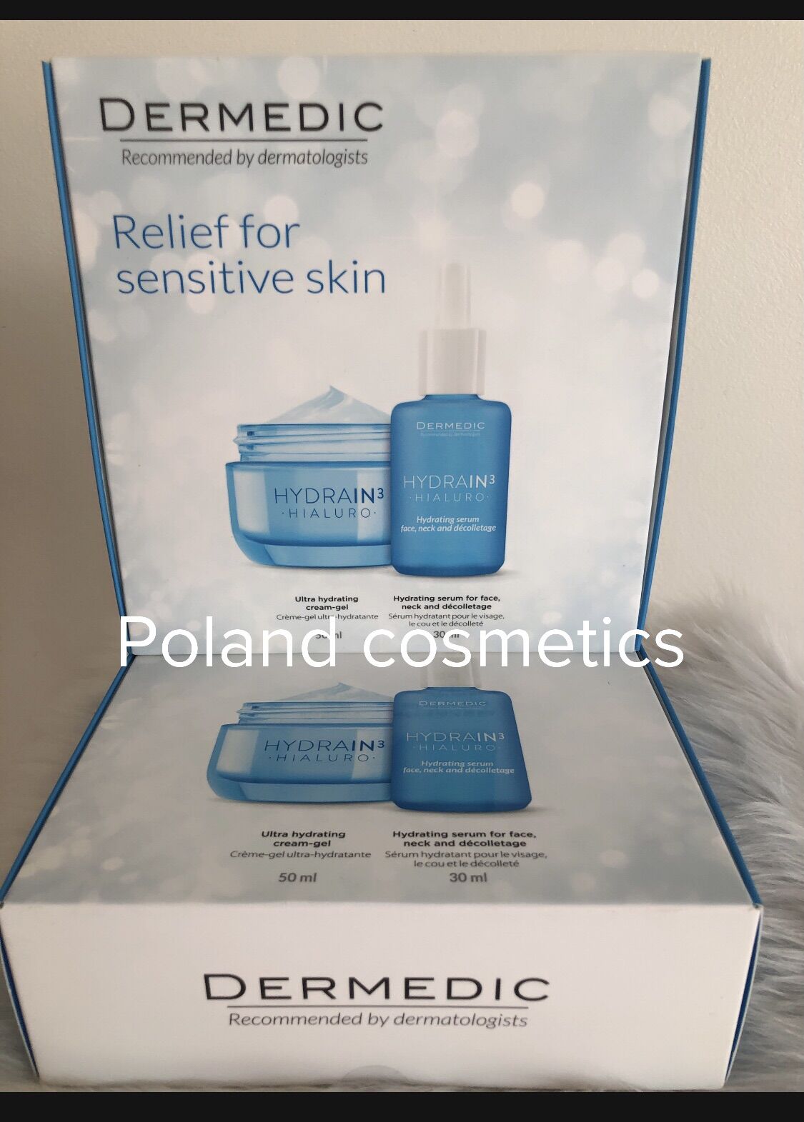 Sét Dưỡng Da Dermedic HYDRAIN3 Gồm Kem 50ml Và Serum 30ml