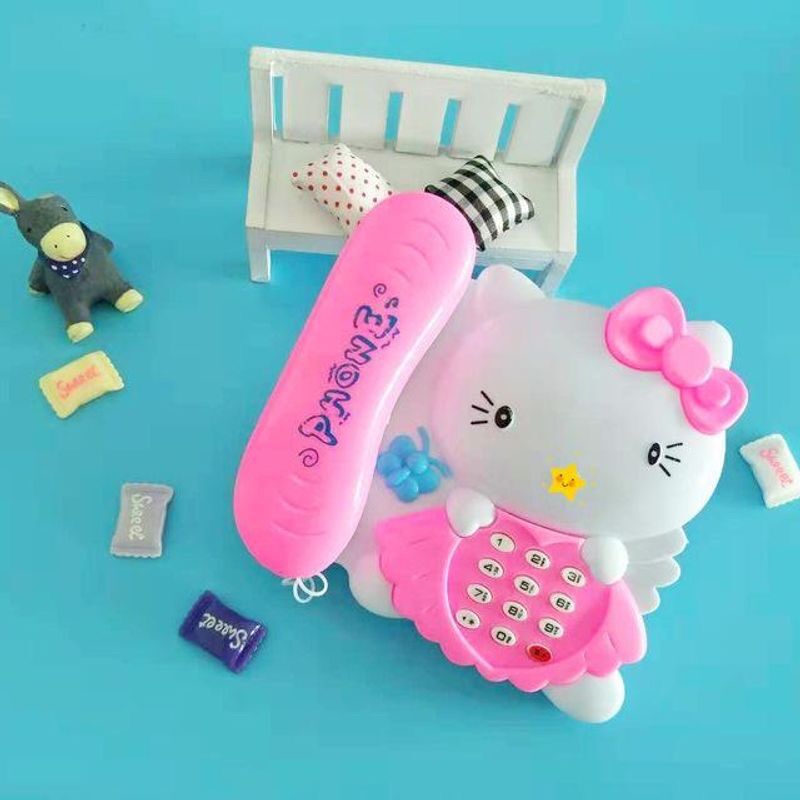 [HCM]Đồ chơi Điện thoại Kitty Đoremon có nhạc có đèn cho bé