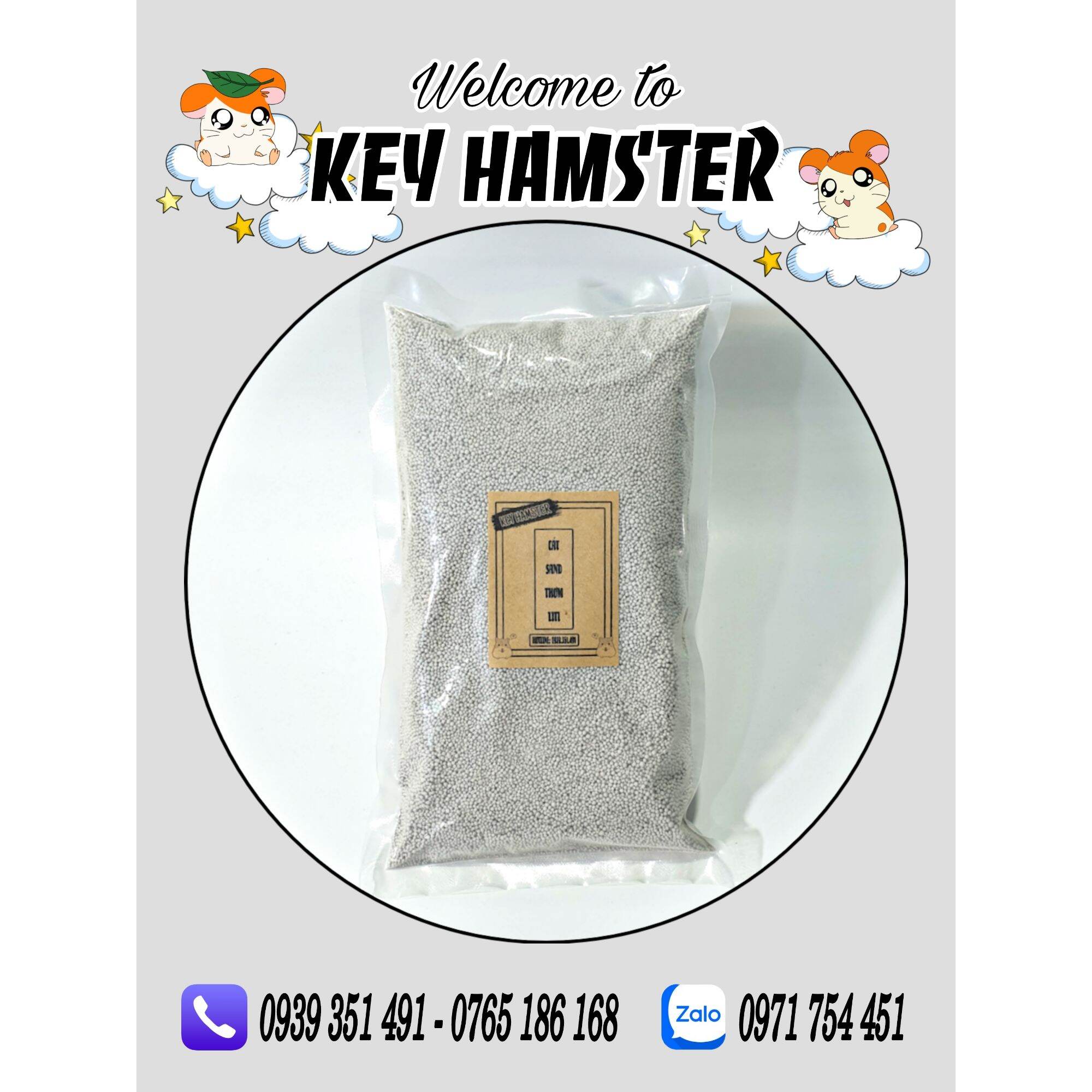 Cát sand thơm liti - cát lót chuồng hamster.