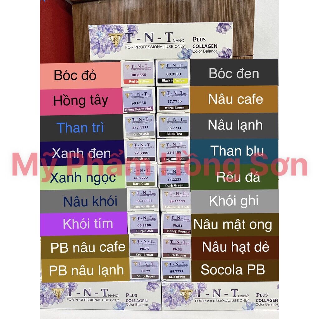 Bóc màu nhuộm đỏ đen TNT ( Chính Hãng ) Tặng kèm oxy
