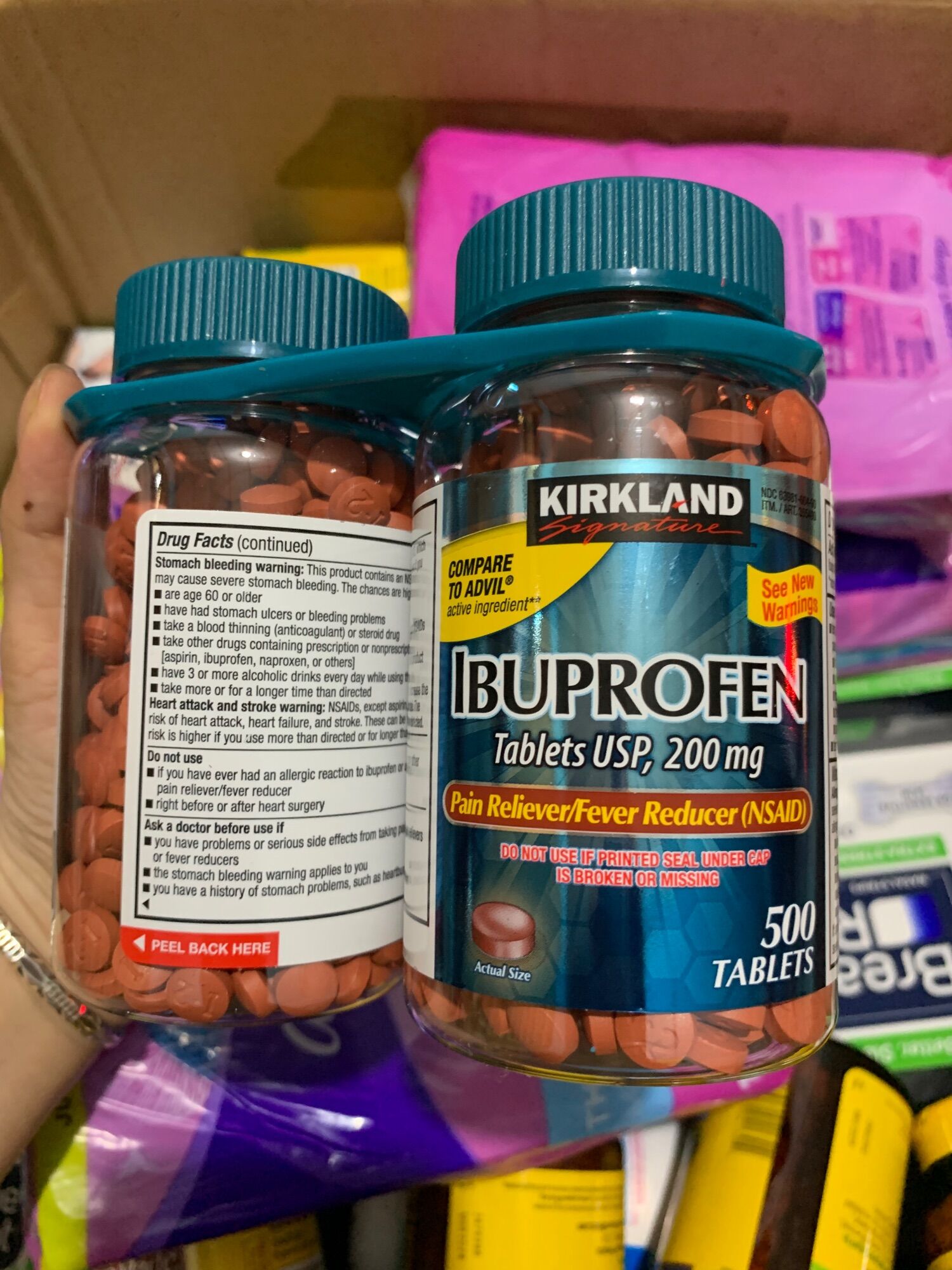 Ibuprofens  Mỹ 1 cặp 2 chai (2*500 viên)
