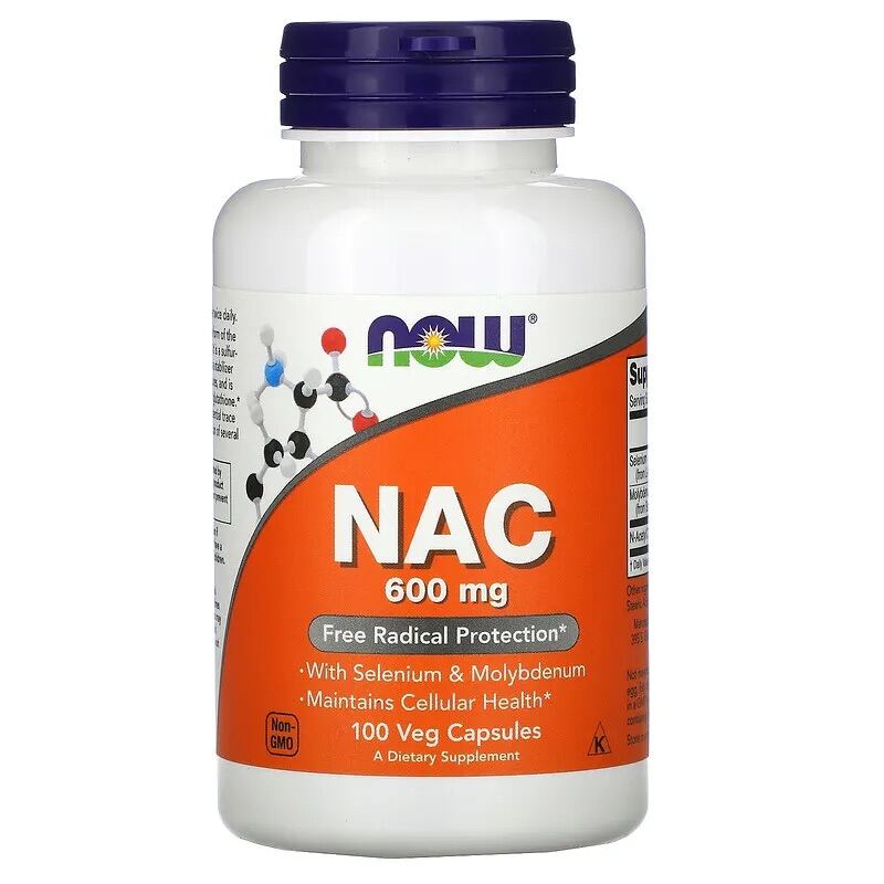 Viên NAC thải độc sau tiêm vacxin của NOW Foods 600mg