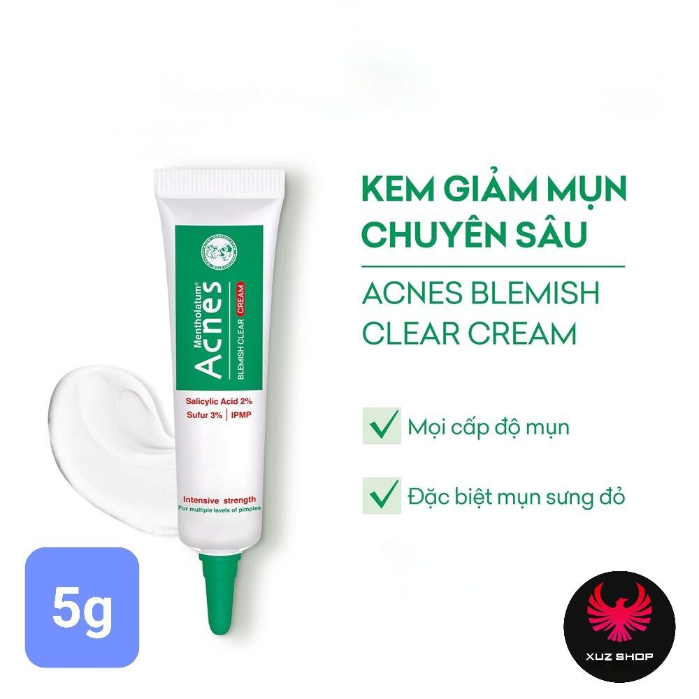 5g Kem Chấm Mụn Acnes Giảm Mụn Chuyên Sâu Blemish Clear Cream