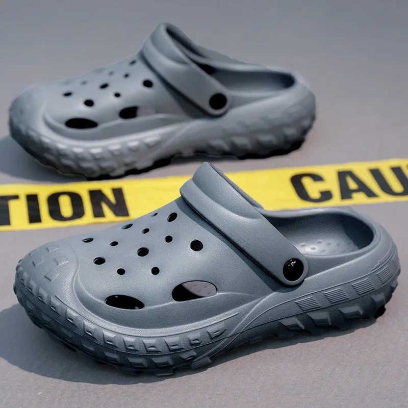 Nam Mùa Hè Dép Giày Thể Thao Giày Sneaker Nước Guốc Đi Biển Trắng & Đen Size 35-48 Vải Trên EVA Đế N