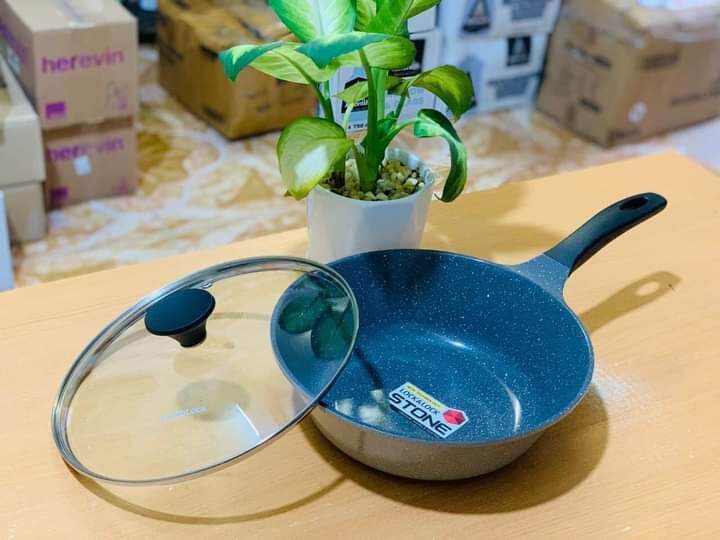 chảo vân đá sâu lòng Lock&Lock Stone LCA6285D 28cm