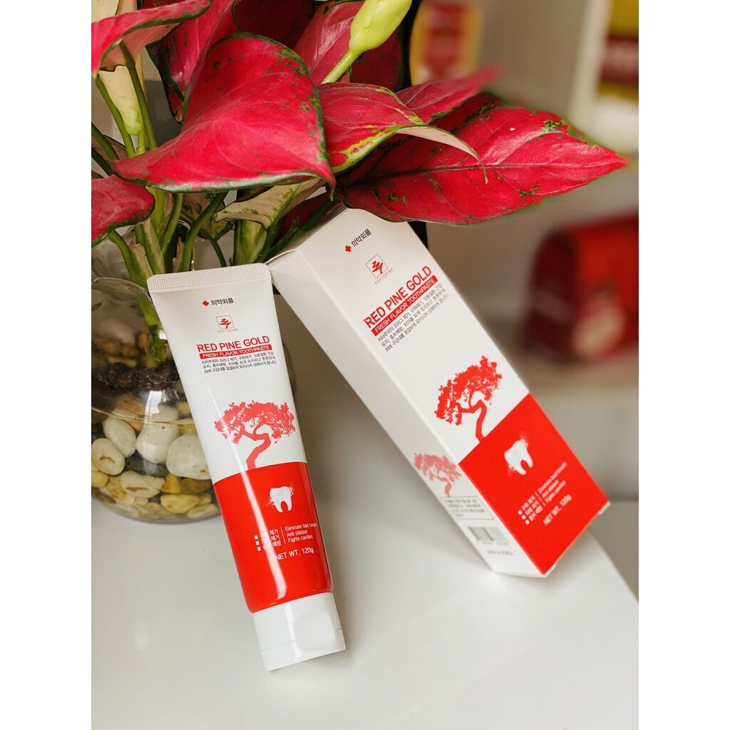 Kem đánh răng tinh dầu thông đỏ red pine gold