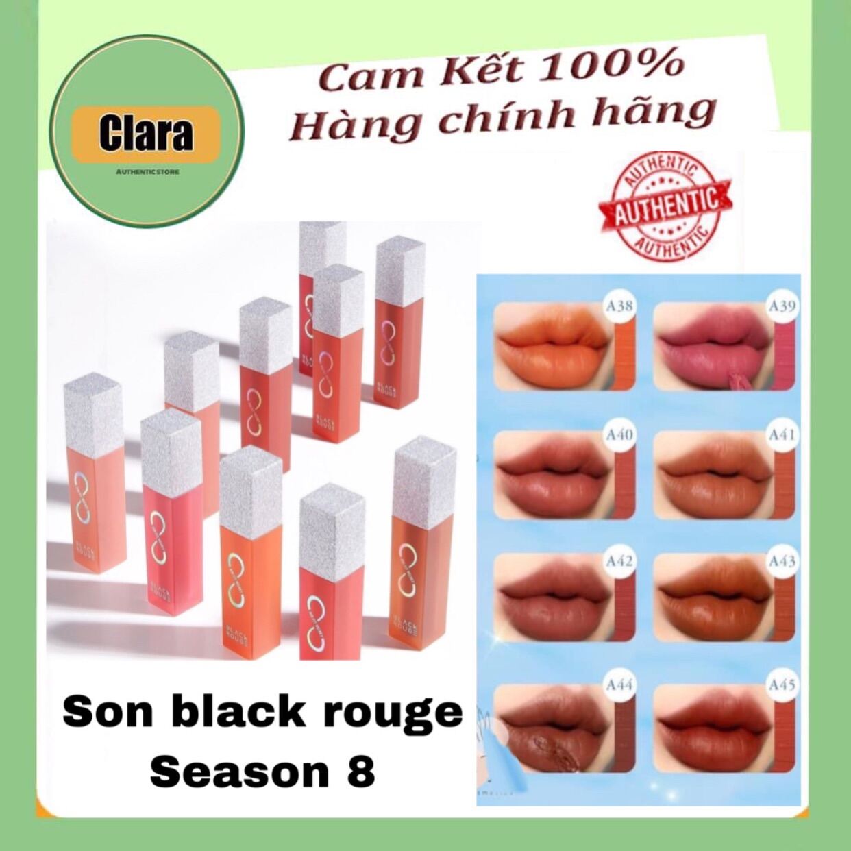 Son BLACKROUGE VER 8 THE CRYSTAL chính hãng đến từ CICACOMESTIC