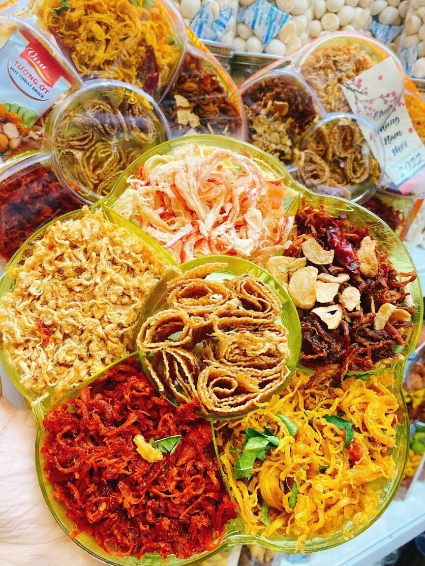 Set khô lục vị thơm nhon - quà tết - 550g