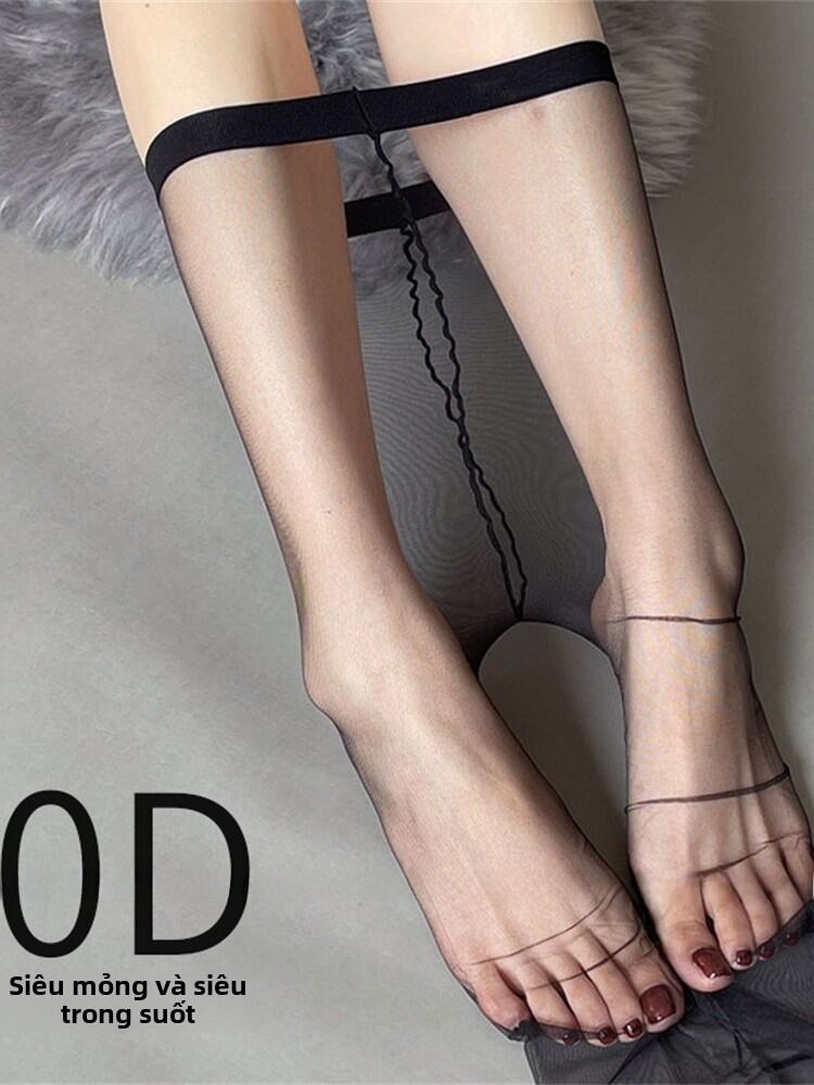 Quần Tất Nữ Siêu Mỏng Màu Đen Gợi Cảm Bằng Lụa Trong Suốt Không Đường May Tất Quanh Năm Quần Tất Nữ Mùa Hè Tất Quanh Năm