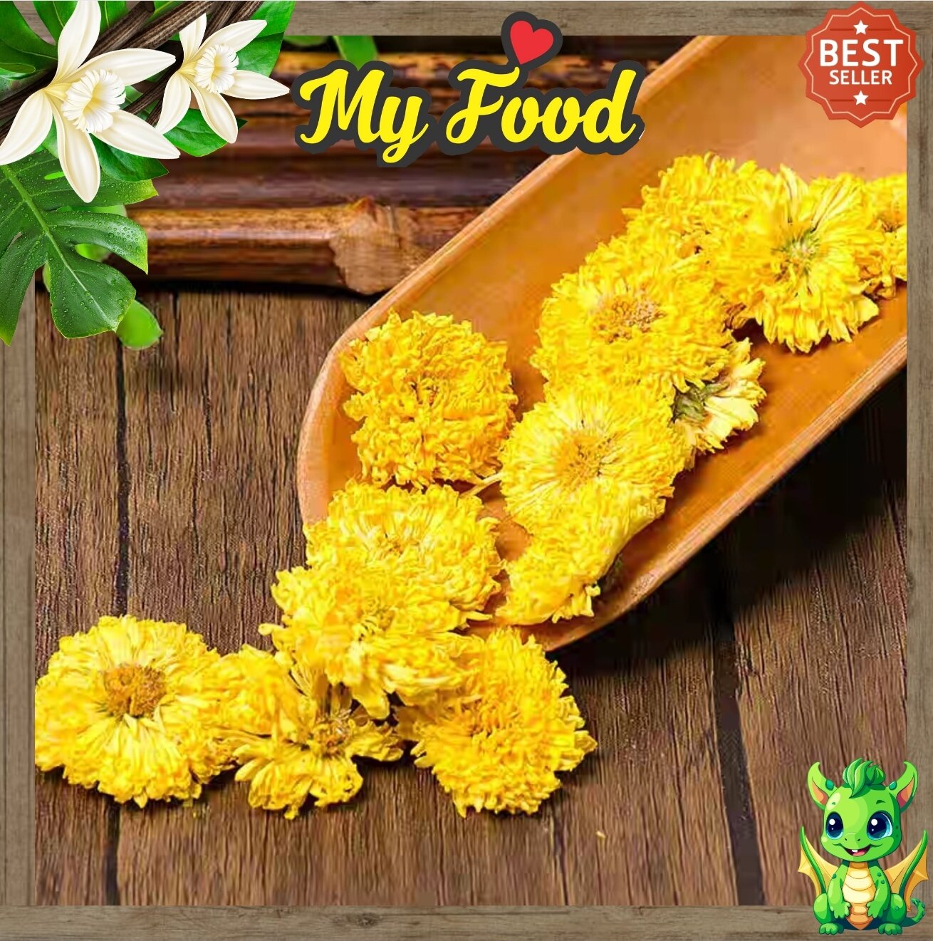 [Hcm]100G Dried Golden Chrysanthemum Flowers