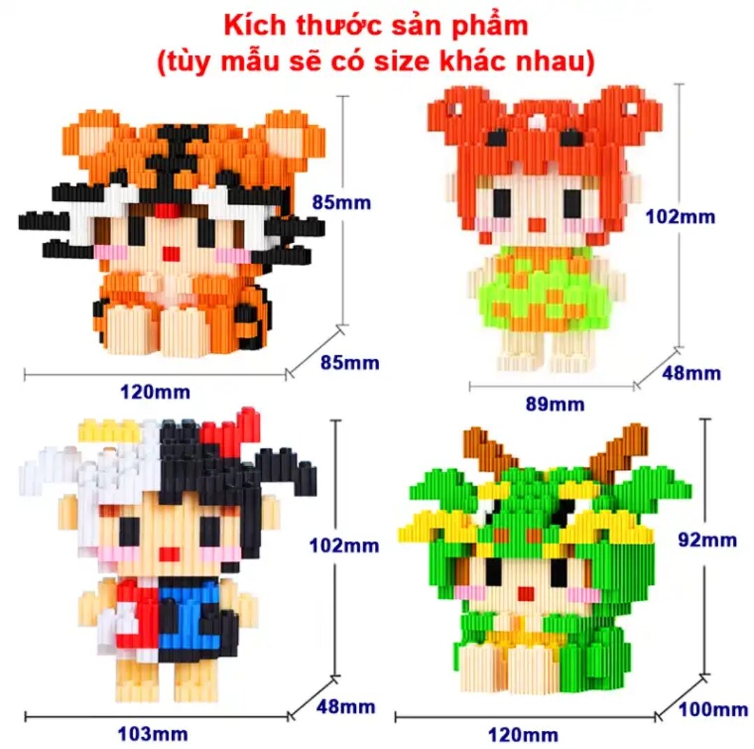 Đồ chơi lắp ráp ghép hình mini