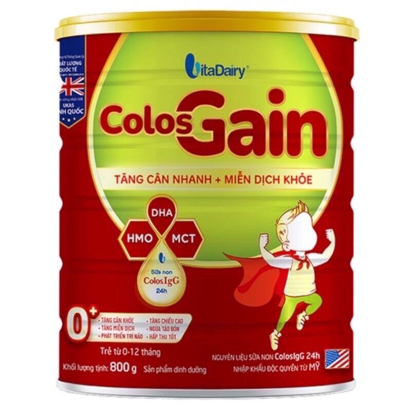 Sữa bột Colosgain 0+ 800g chính hãng - date mới