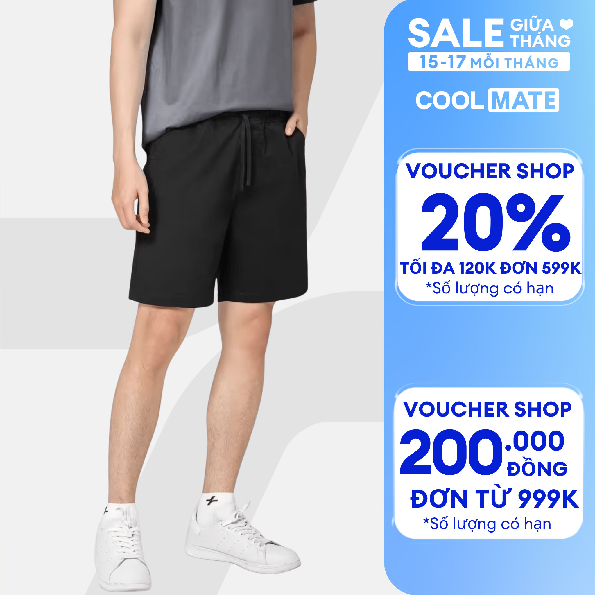 Quần Chino nam 7inch co giãn, thấm hút tốt, chống nhăn Coolmate