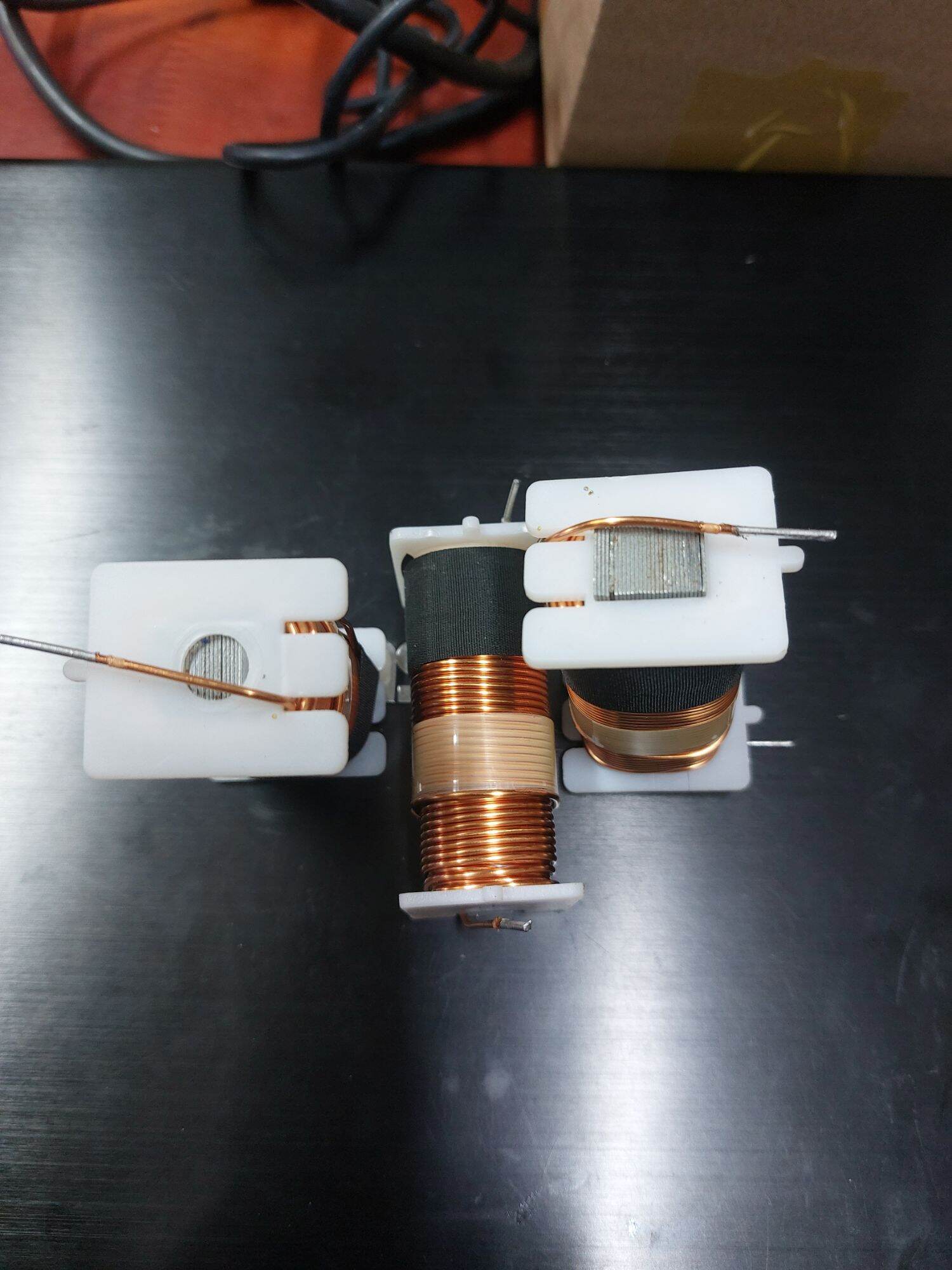 Large Long White Speaker Frequency Divider Inductor (D= 59mm)_ 1 Piece
