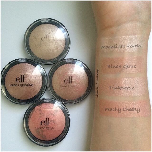 [HCM]Phấn bắt sáng Highlight Blush Topper Elf e.l.f Baked Highlighter màu Blush Gems
