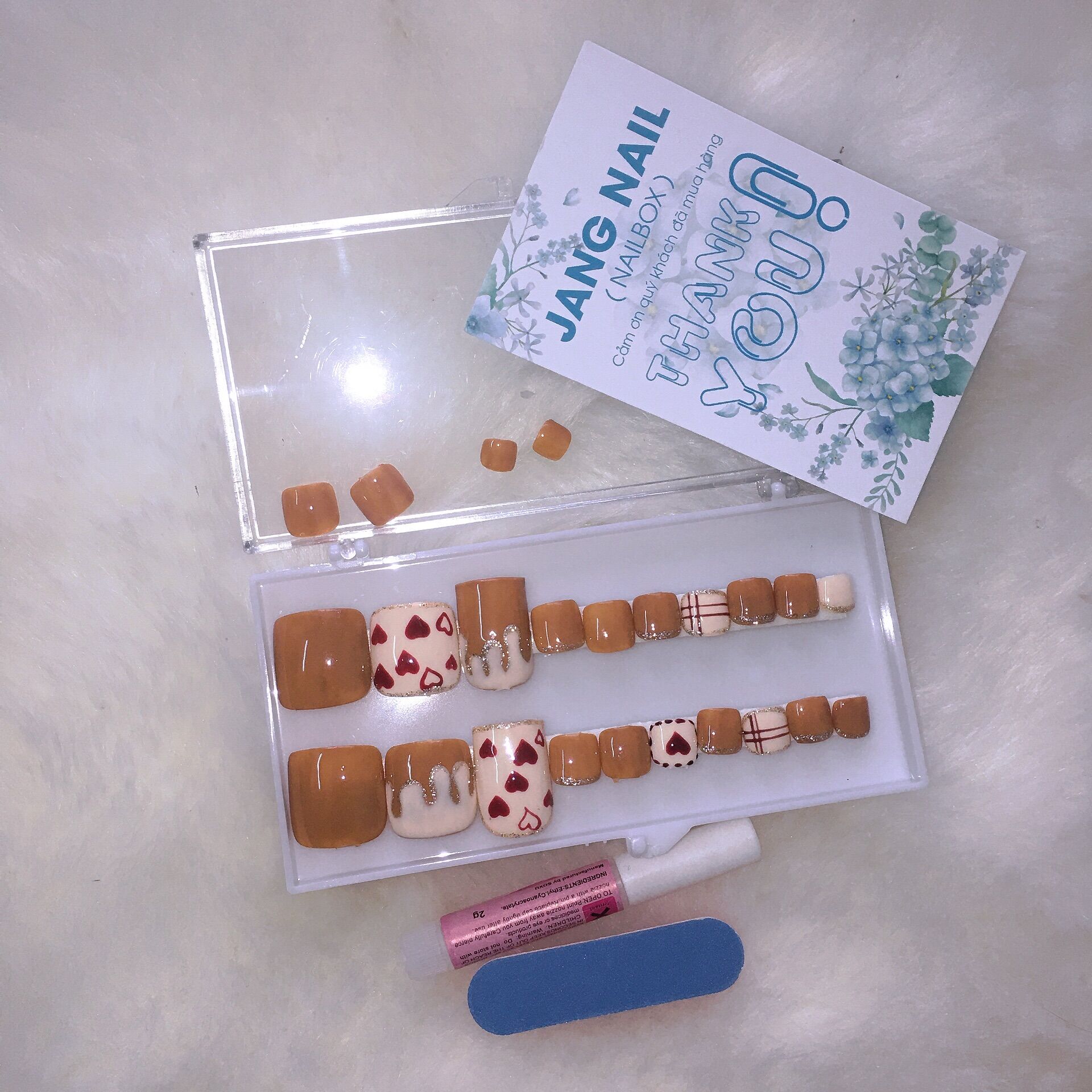 A1 nailbox / móng úp chân/ móng chân giả giá rẻ