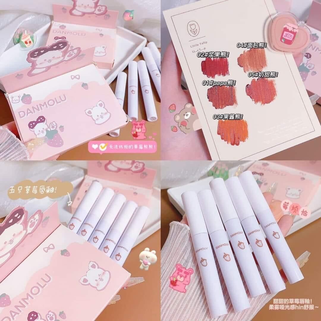 Set 5 son danmolu mịn mượt như nhung